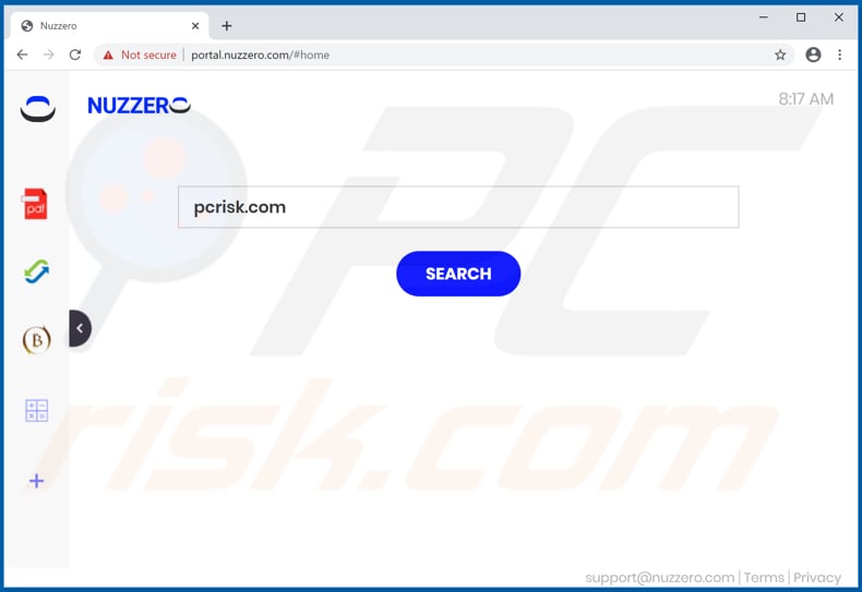 nuzzero.com browser hijacker