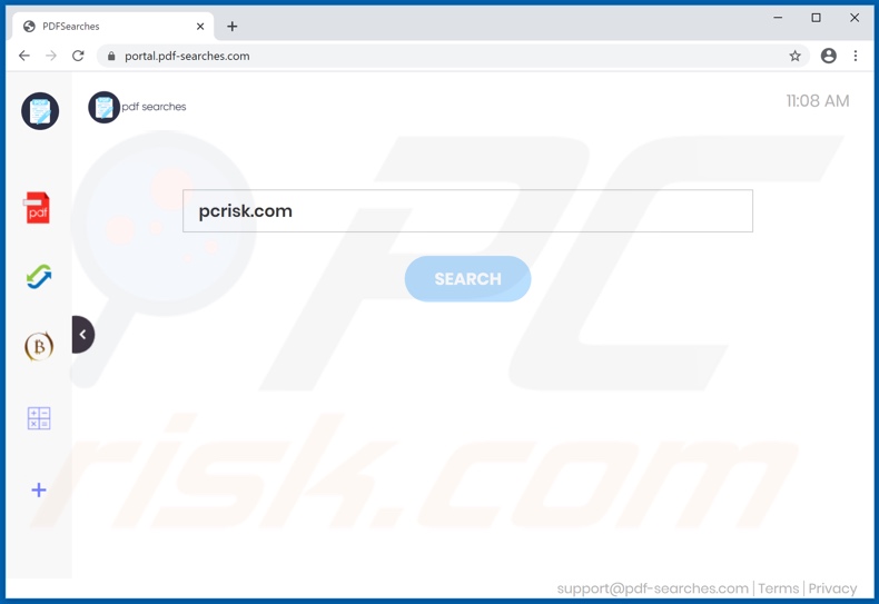pdf-searches.com browser hijacker