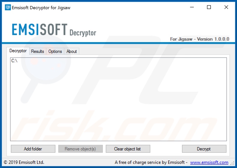 Emsisoft decryption tool