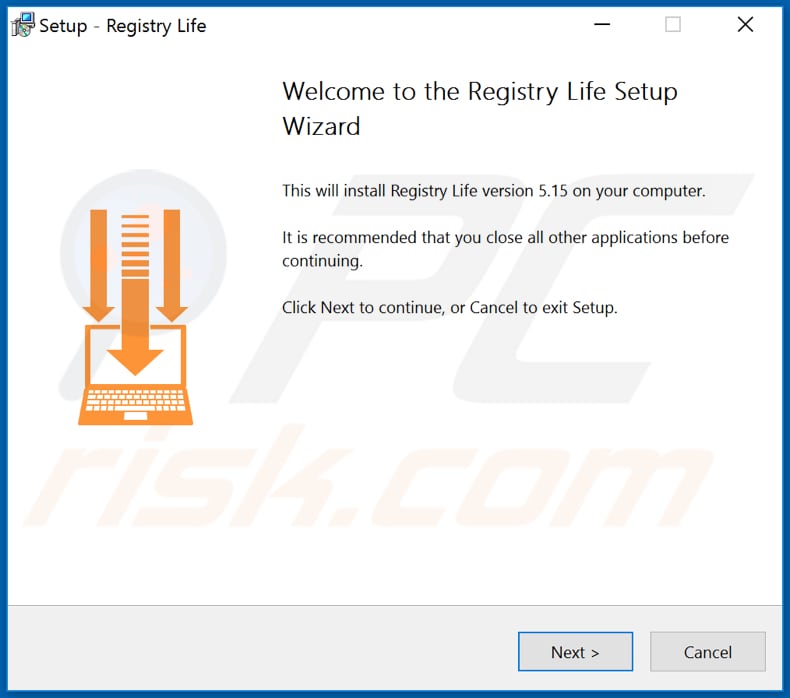 Registry Life PUA installation setup