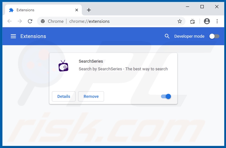 Removing search-series.com related Google Chrome extensions