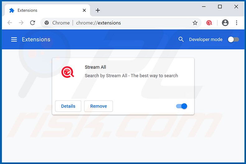 Stream All browser hijacker