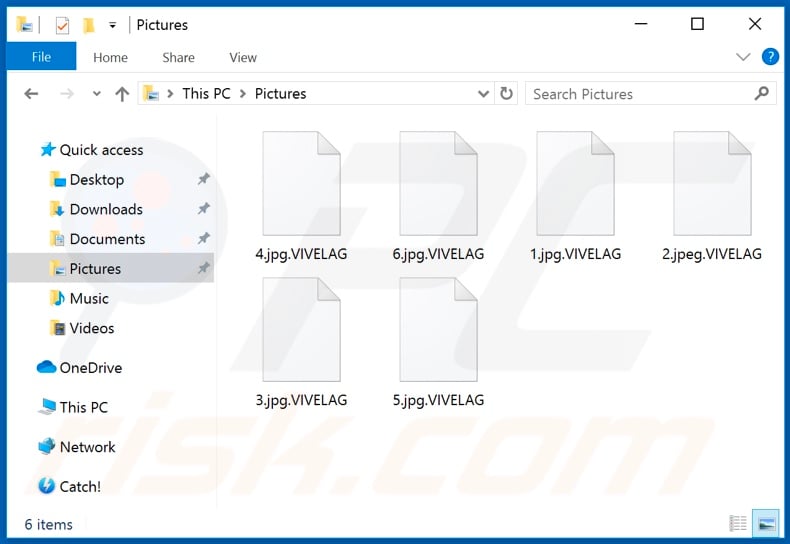 Files encrypted by VIVELAG ransomware (.VIVELAG extension)