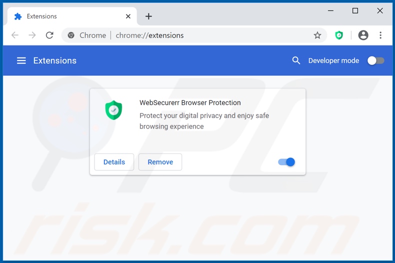 Removing searchsecurer.com related Google Chrome extensions