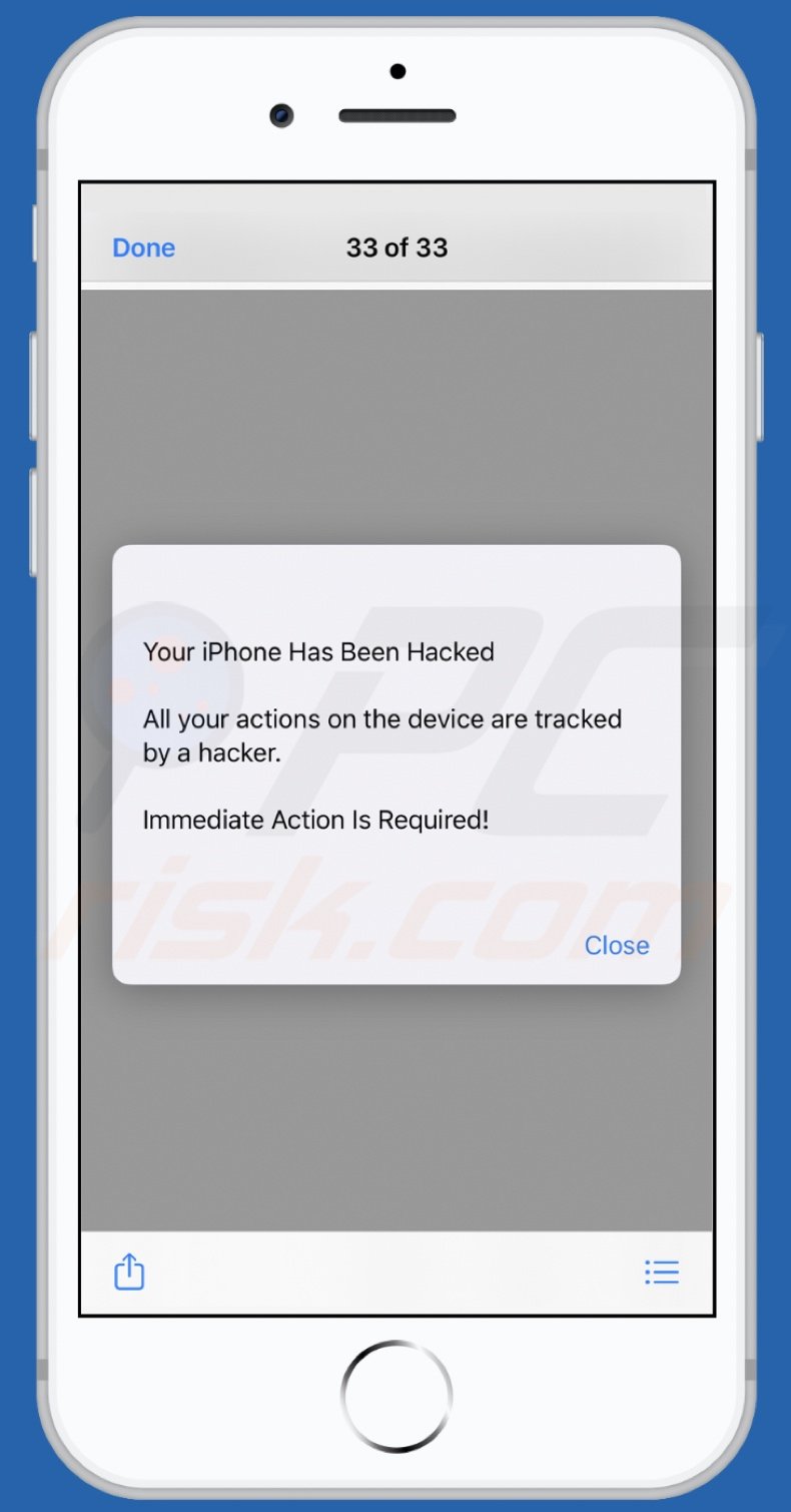 iPhone pop-up message says I've been hack… - Apple Community