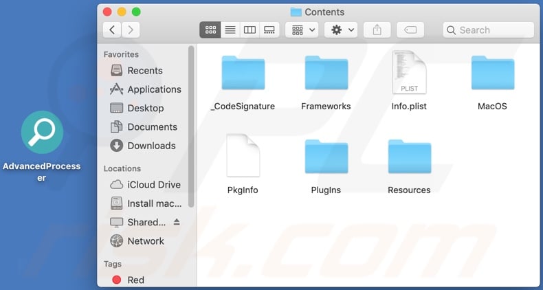 AdvancedProcesser adware install folder
