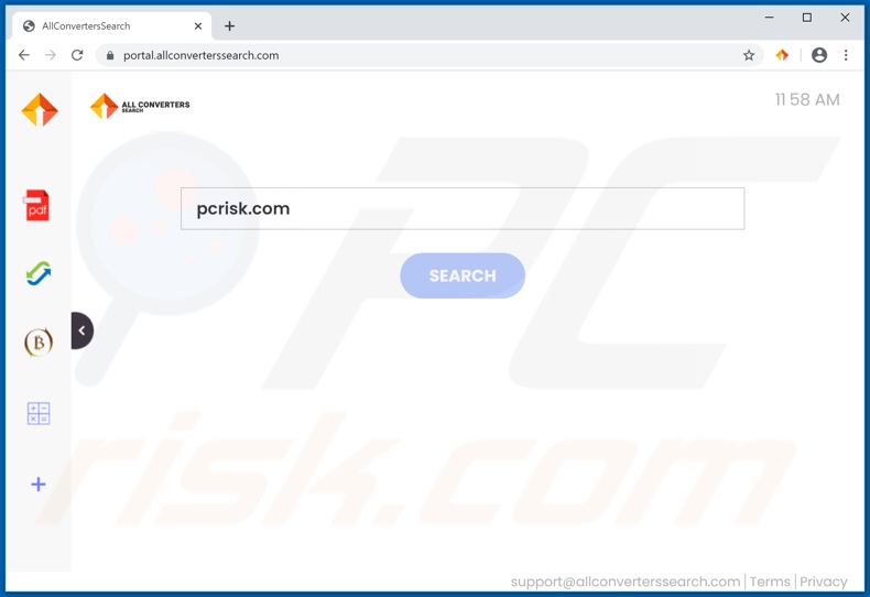 allconverterssearch.com browser hijacker