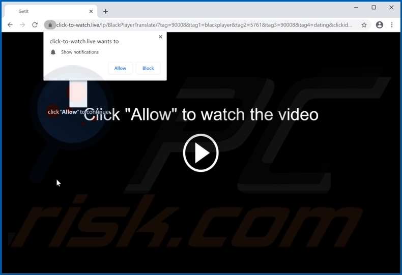 click-to-watch[.]live pop-up redirects