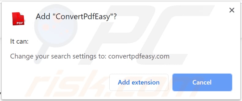 browser notifies that convertpdfeasy can access various data