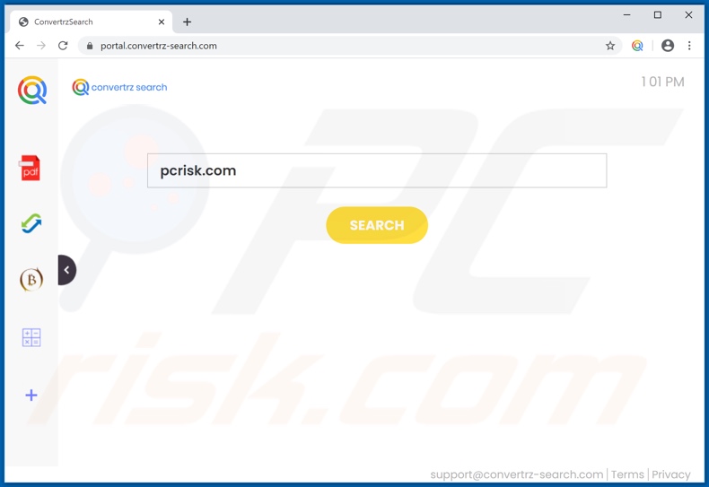 convertrz-search.com browser hijacker