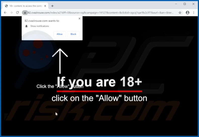 cvazirouse[.]com pop-up redirects