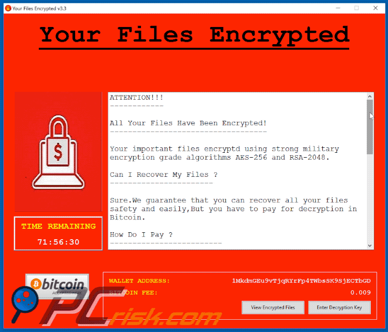 FlyBox ransomware pop-up gif