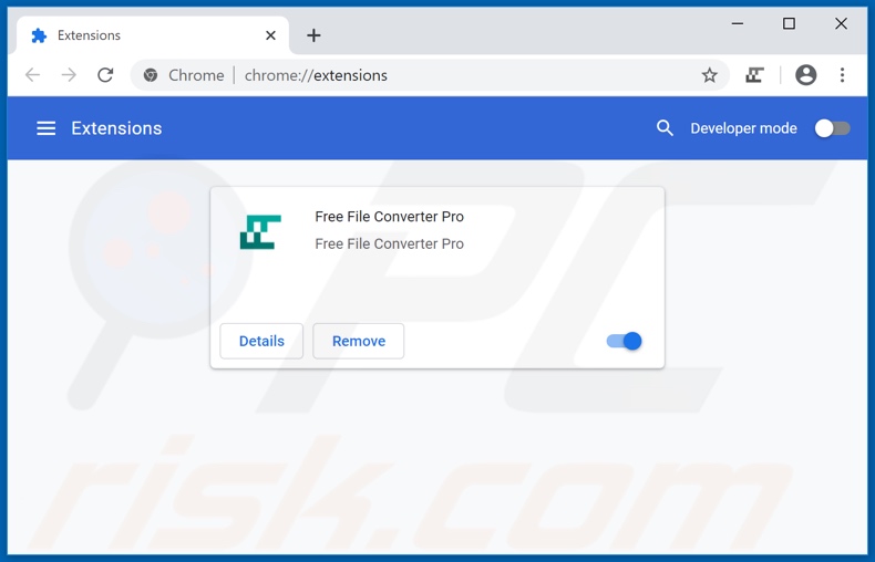 Removing Free File Converter Pro ads from Google Chrome step 2