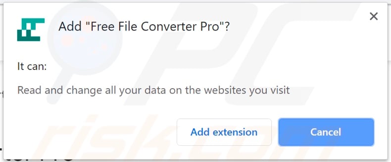 Free File Converter Pro adware asking for permissions