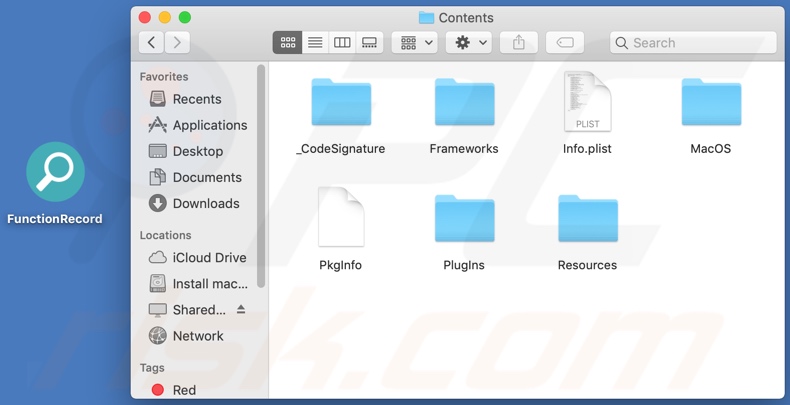FunctionRecord adware install folder