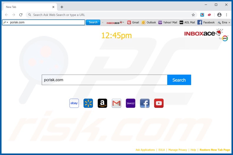 InboxAce browser hijacker
