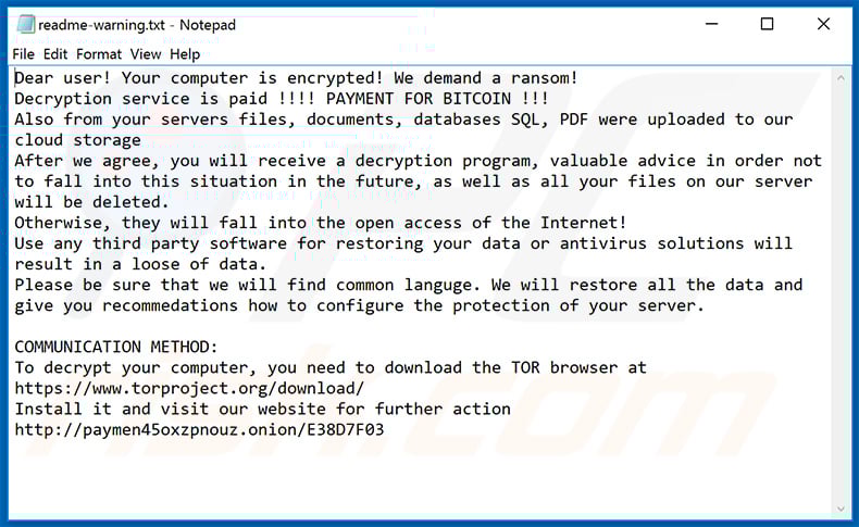 Ransom note delivered by Makop ransomware (2020-07-07)