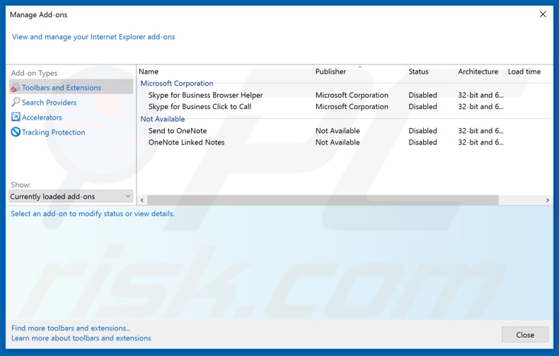 Removing nebulasearch.net related Internet Explorer extensions