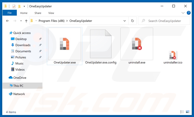 OneUpdater adware files