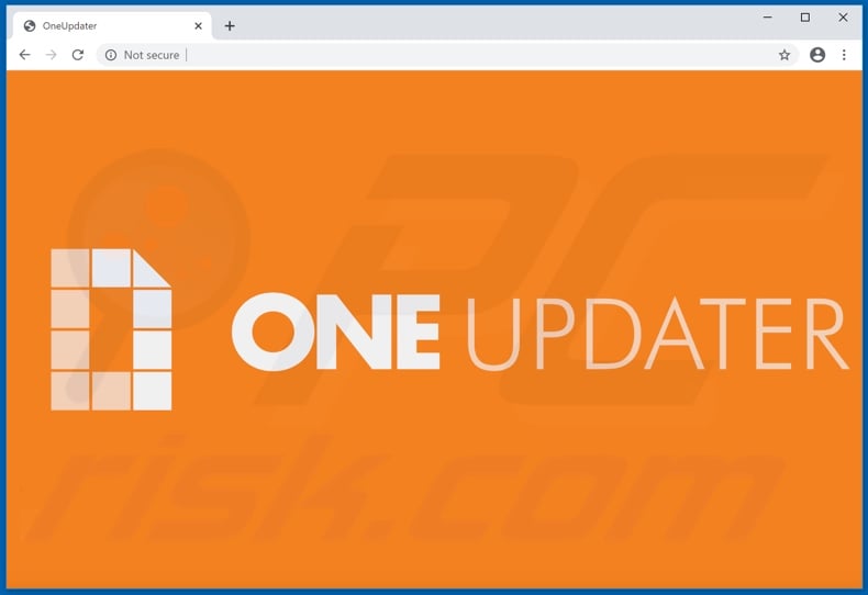Website used to promote OneUpdater adware