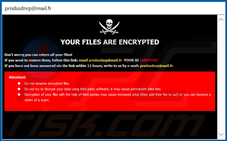 Prnds decrypt instructions (pop-up)