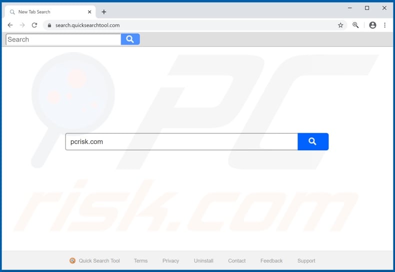 quicksearchtool.com browser hijacker