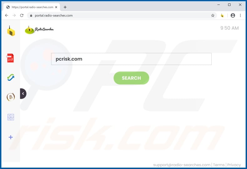 radio-searches.com browser hijacker