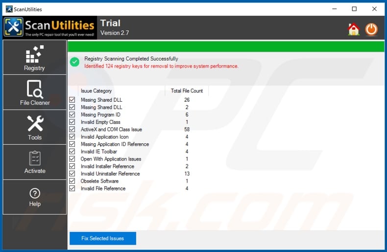 ScanUtilities unwanted application