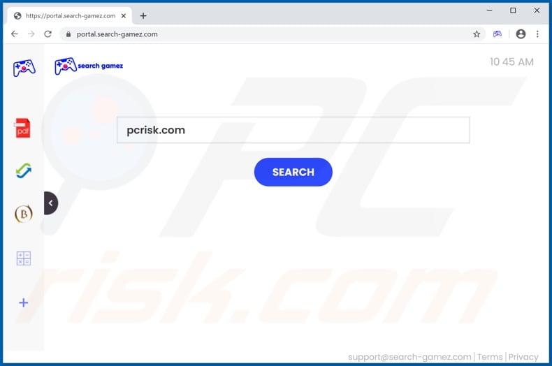 search-gamez.com browser hijacker