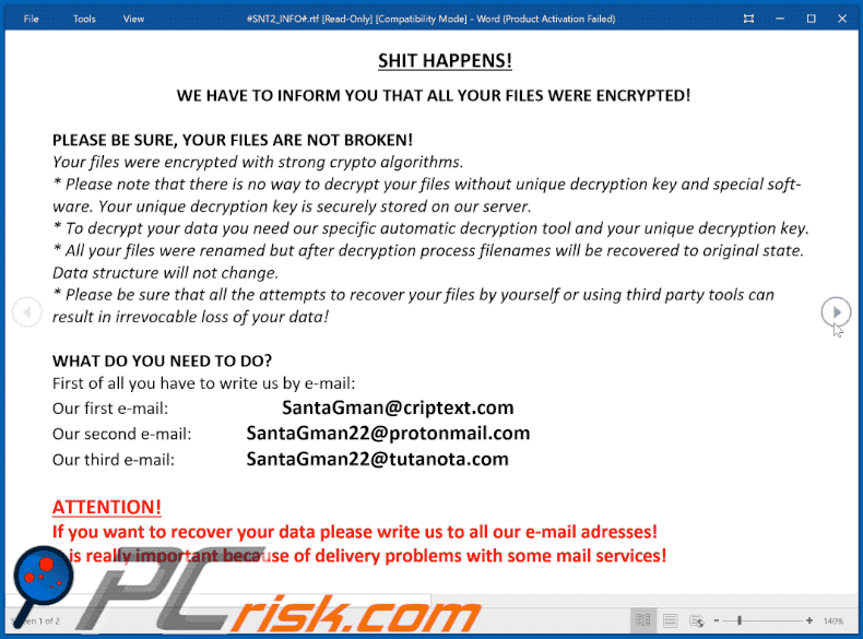 SNT2 ransomware note gif