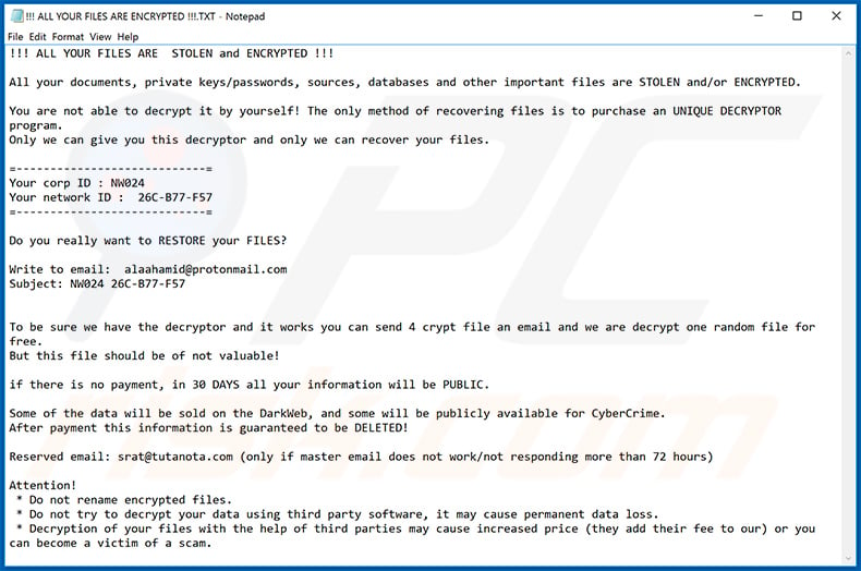 ZEPPELIN ransomware ransom note (2020-07-17)