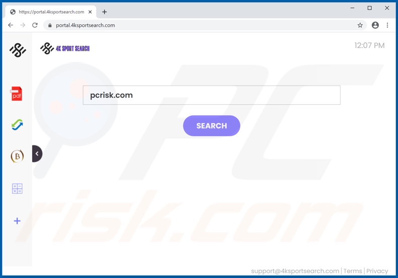4ksportsearch.com browser hijacker