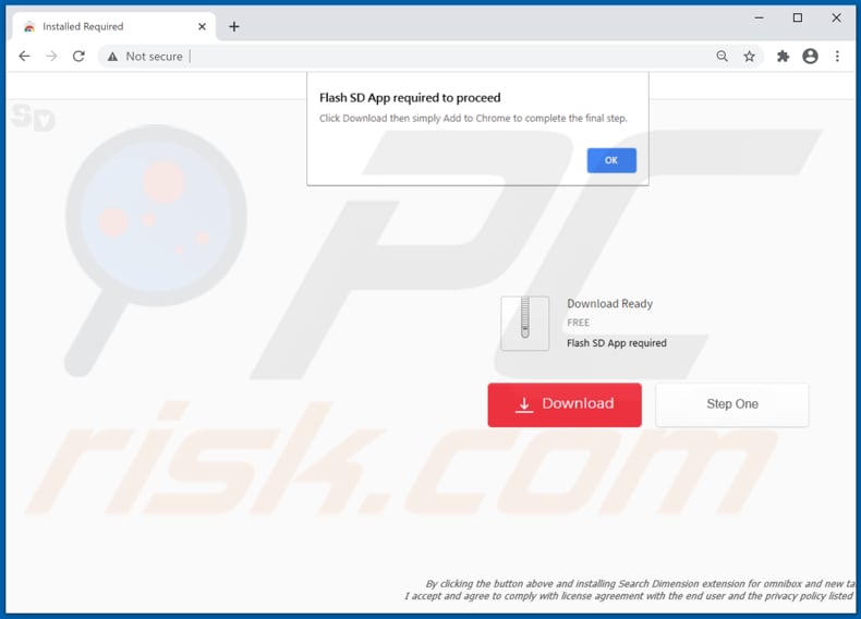 Website used to promote Appnewtab browser hijacker