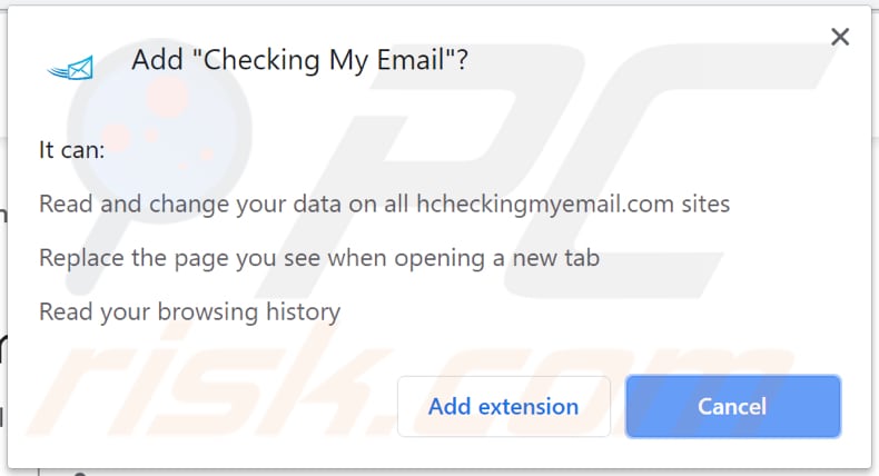 checking my email browser hijacker notification