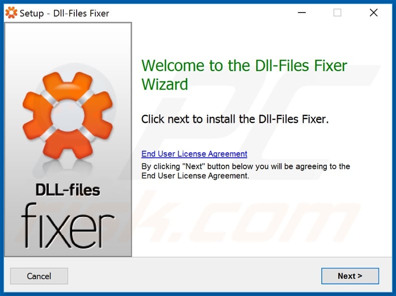 Dll-Files Fixer PUA installation setup