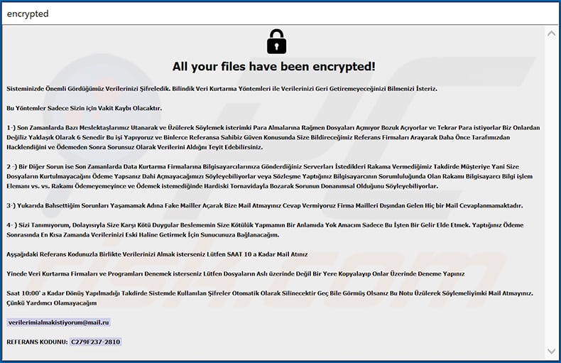 Eight ransomware Turkish info.hta