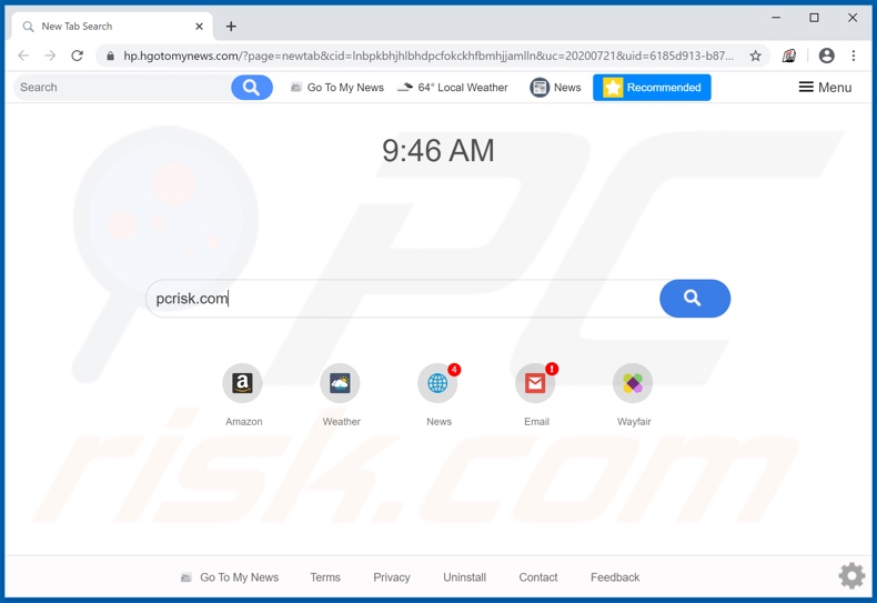 hgotomynews.com browser hijacker