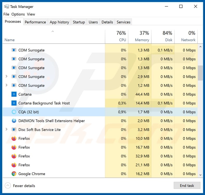 itunes flystudio malicious cqa process in task manager