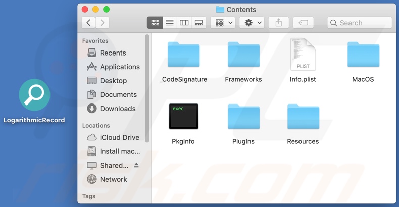 LogarithmicRecord adware installation folder