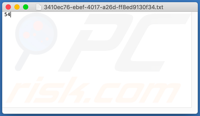 Text file downloaded by MAC OS Is Infected With Spyware pop-up scam