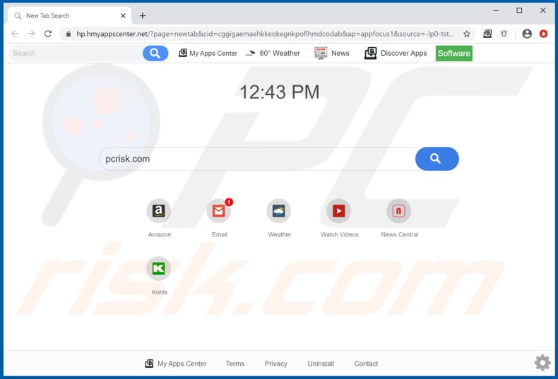 hmyappscenter.net browser hijacker