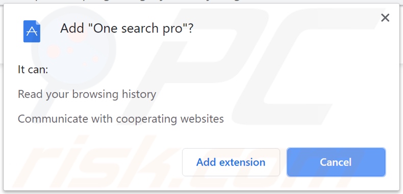One search pro browser hijacker required permissions