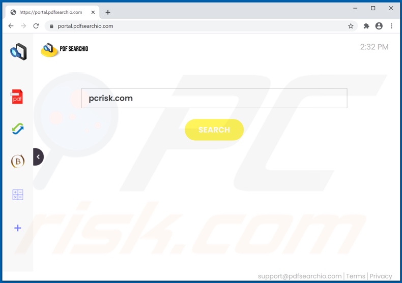 pdfsearchio.com browser hijacker