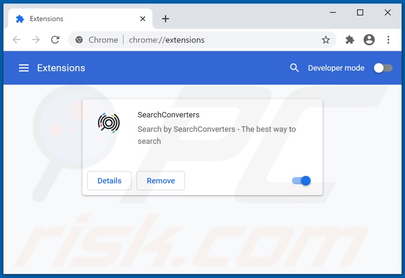 Removing search-converters.com related Google Chrome extensions