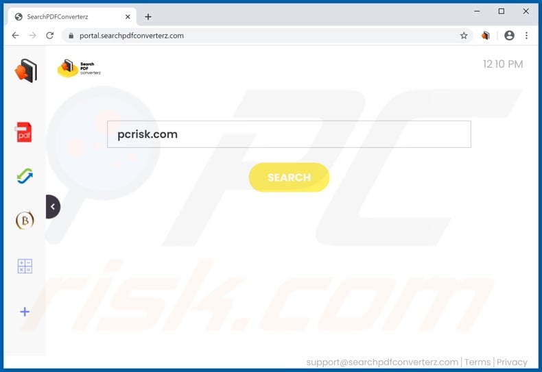 searchpdfconverterz.com browser hijacker