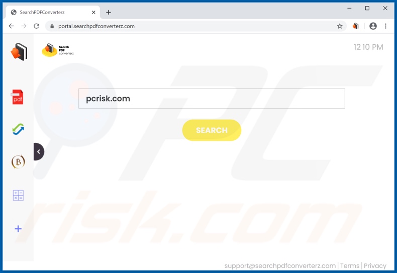 searchpdfconverterz.com browser hijacker