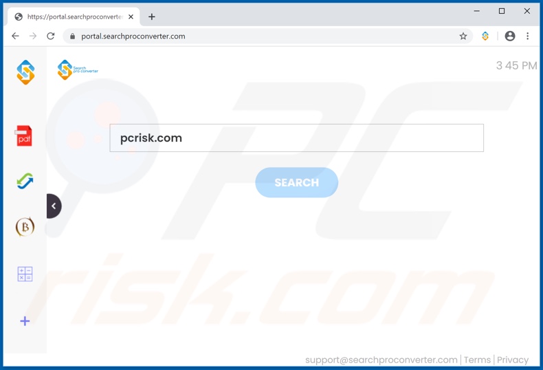 searchproconverter.com browser hijacker
