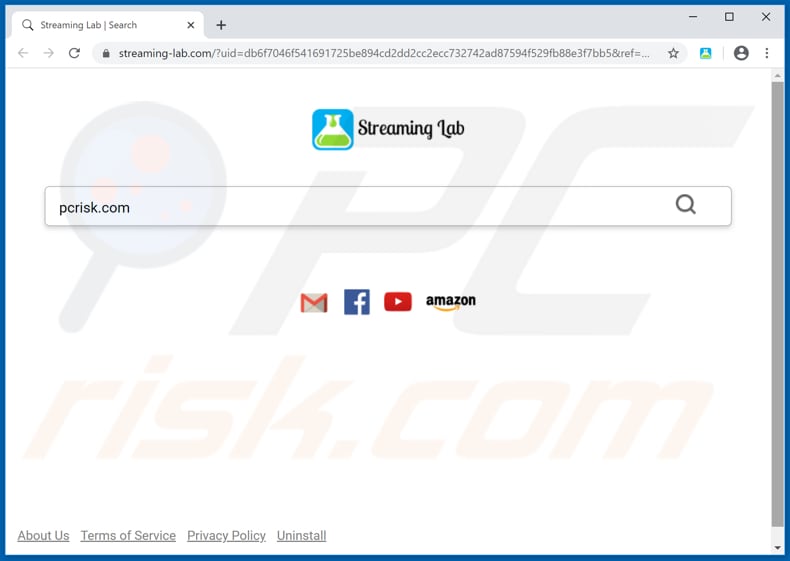streaming-lab.com browser hijacker