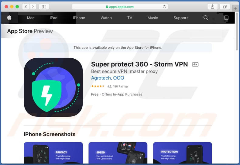 suprotok.xyz scam download page for super protect 360