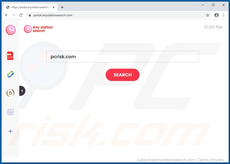 anystationsearch.com browser hijacker